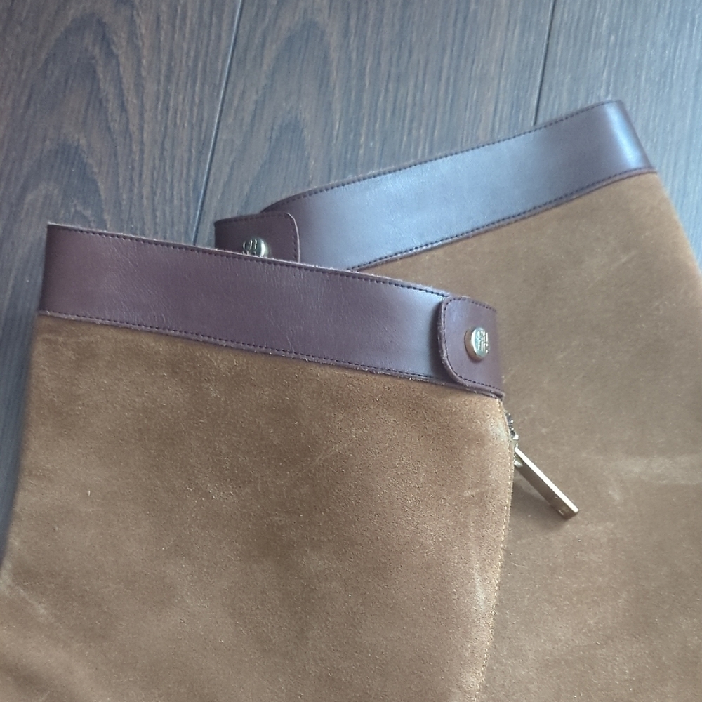 Caroline Herrera Suede Leather Riding Boots - Picture 5 of 16